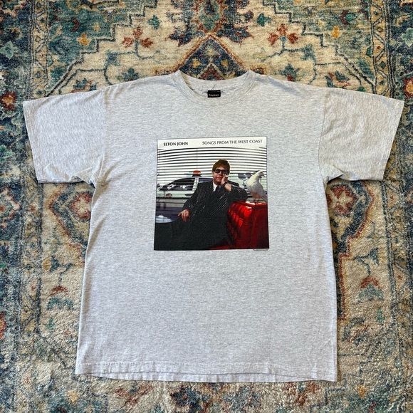 Vintage Elton John Songs From The West Coast Concert T-shirt Size XL - Picture 1 of 7